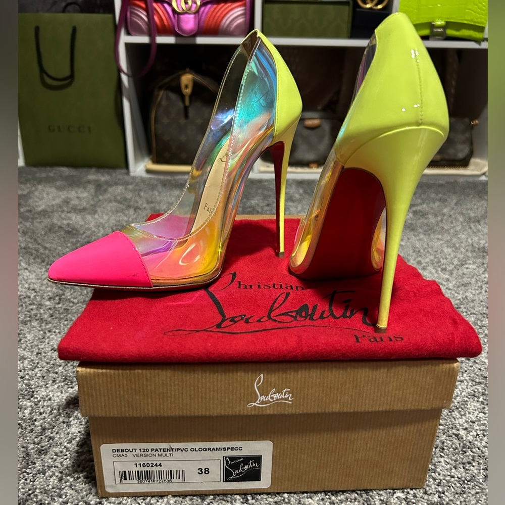 Christian Louboutin Debout 120 Patent/PVC
